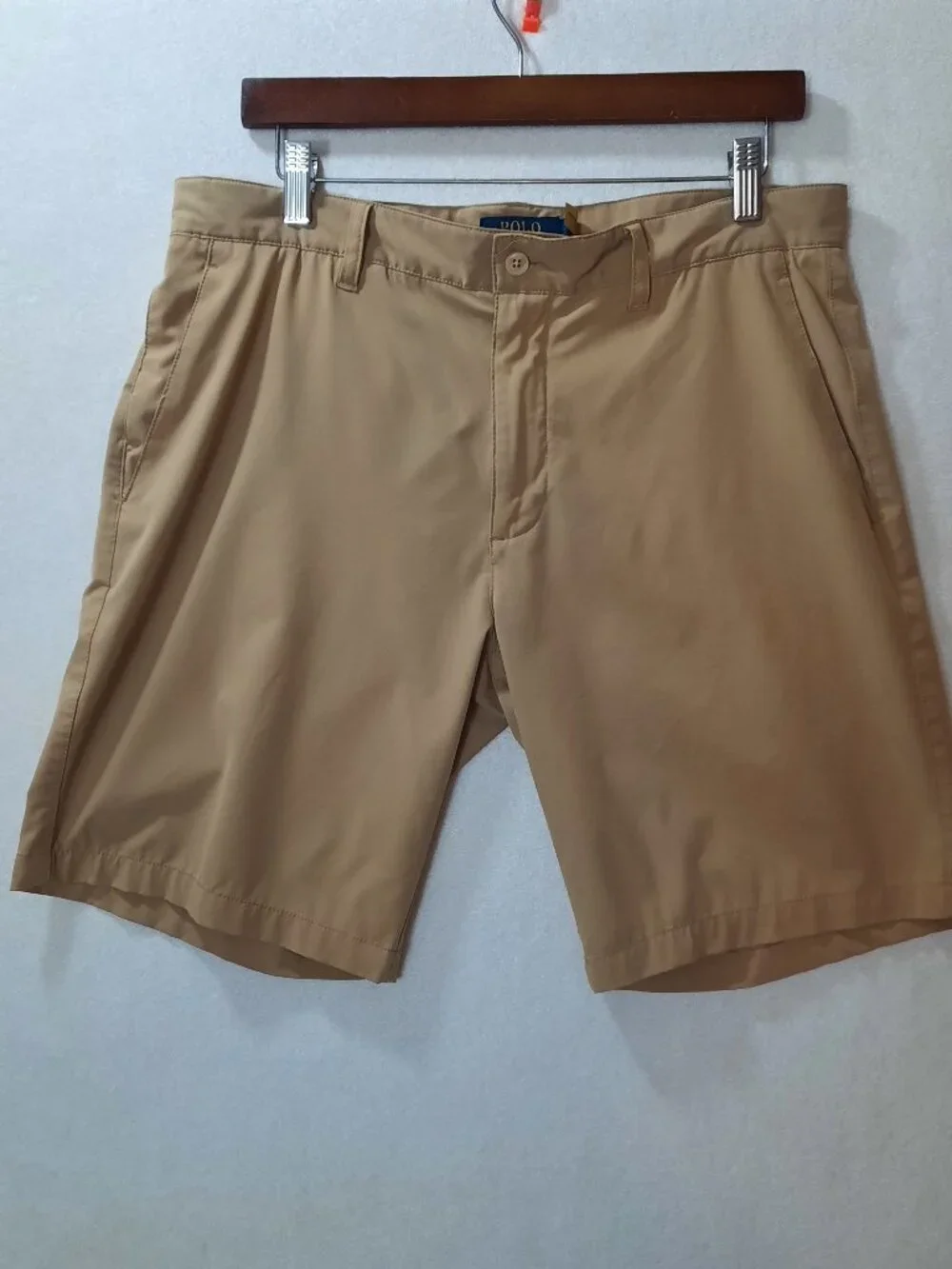 Polo Ralph Lauren Shorts Men's 32 , Stretch Classic Fit, Tan Golf Chino Preppy